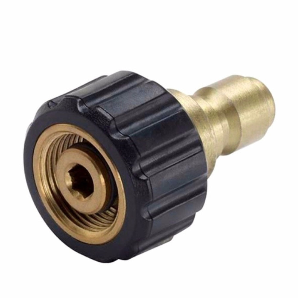 Pressure Hose With Male And Female Fittings, Size: 3/8" X 100 Ft With Hose Fittings M22 Female X 14 Mm Adaptor Coupling