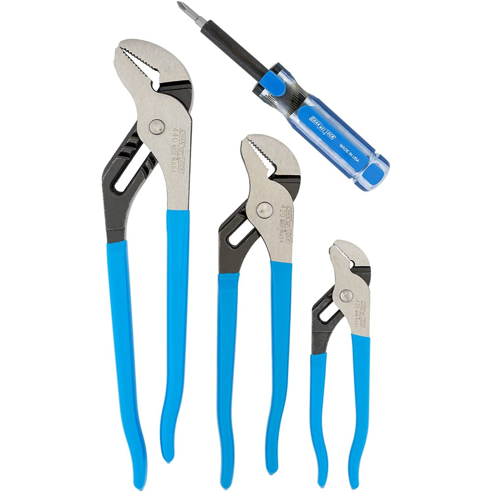 Tongue Groove Pliers Kit  GS-3 OR BETTER EQUIVALENT