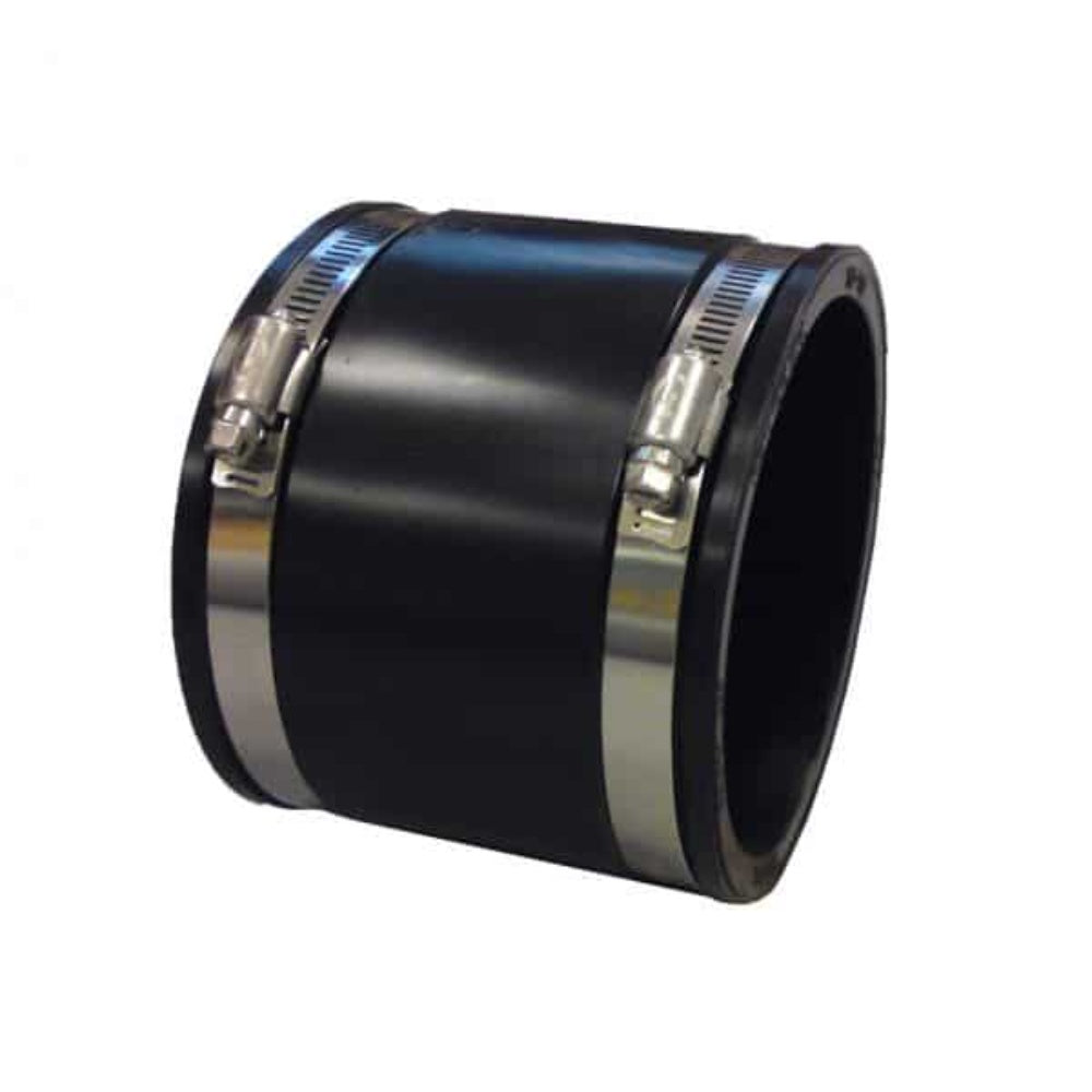 Coupling, Sewage, Pvc, W/Rubber Gasket, 160Mm, 6" Repair Coupling