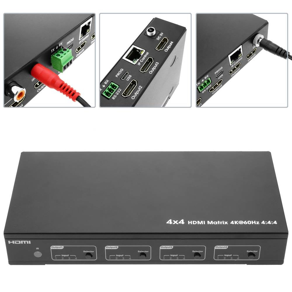 Matrix, Communication, Switcher, 4K, 8 X 8 Hdmi, 2 Audio, 10.2 Gbps, 12-Bit 60-1495-01