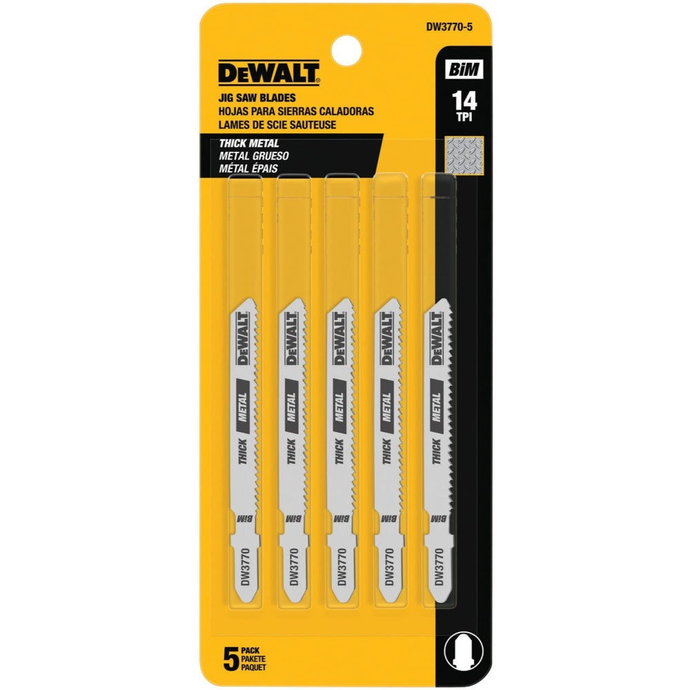 Blade, T-Shank, Jig Saw, Dewalt, Dw3770-5, 3", 14 Tpi  DW3770-5