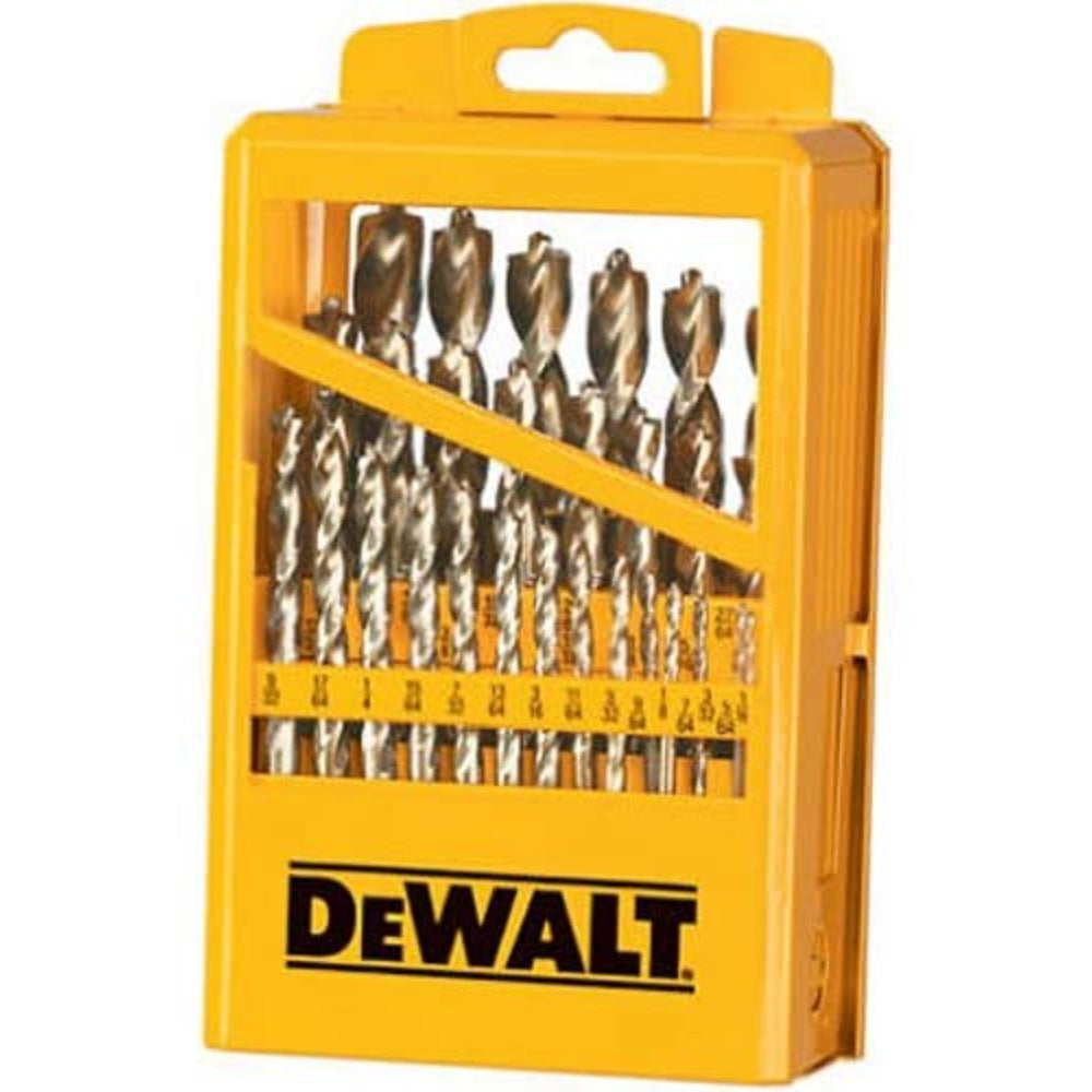 Drill Bit Set, Metal, Pilot Point, 1/16-1/2 Inches, 29-Piece DW1969
