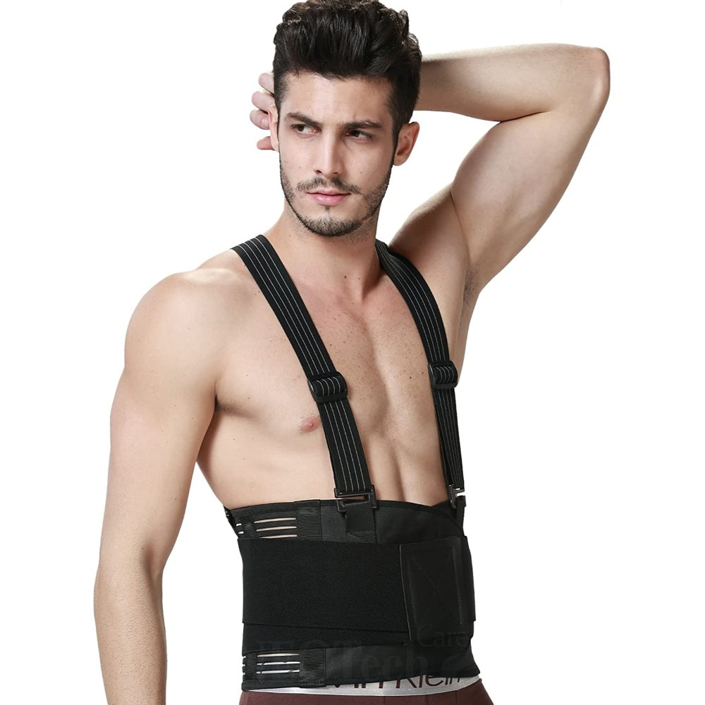 Body Back Support With Suspenders: Size: Xx-Large
