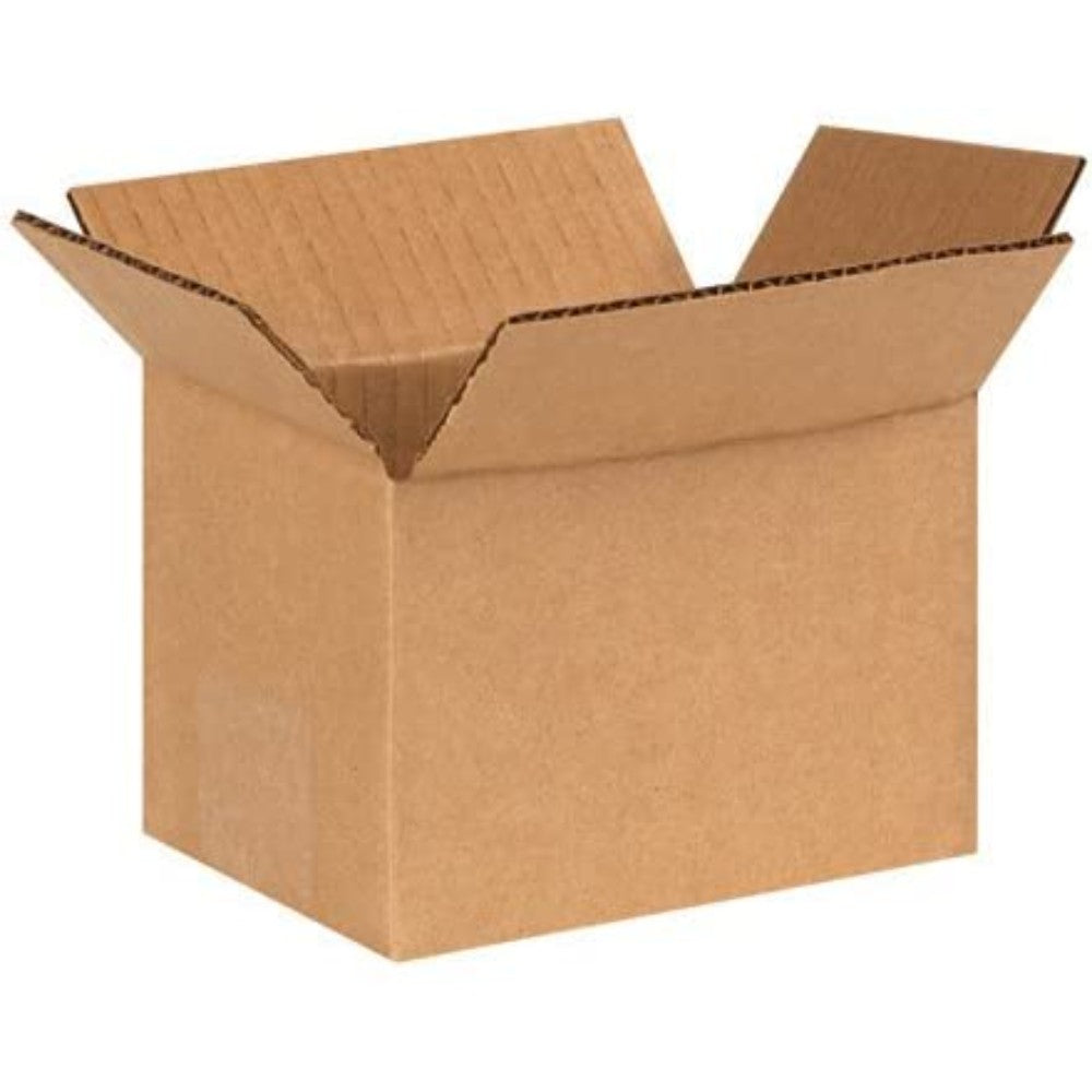 Box, Shipping, Flat, Corrugated, 6" L X 4" W X 4" D 644