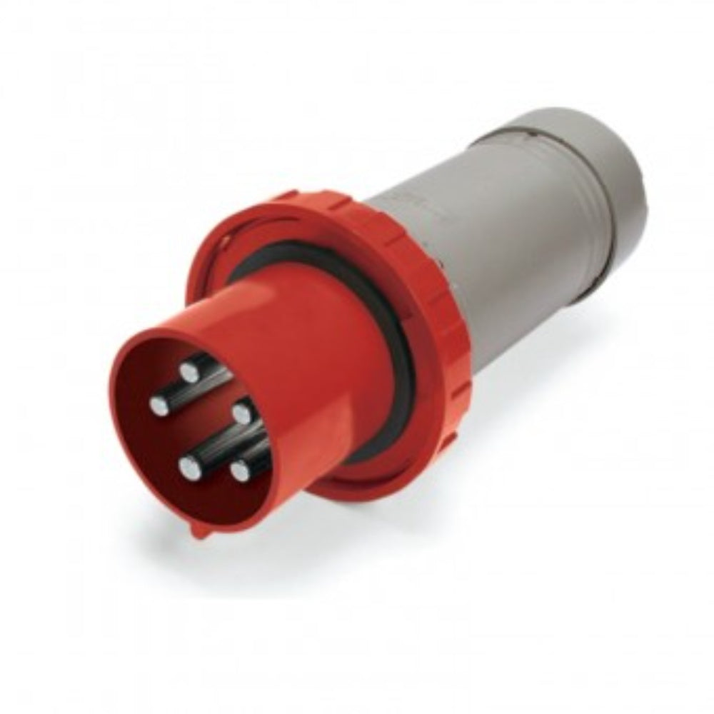 Connector, Plug, Electrical, Straight, Red, 60A, 4Poles, 346-415V, 50/60Hz SCM560P6W