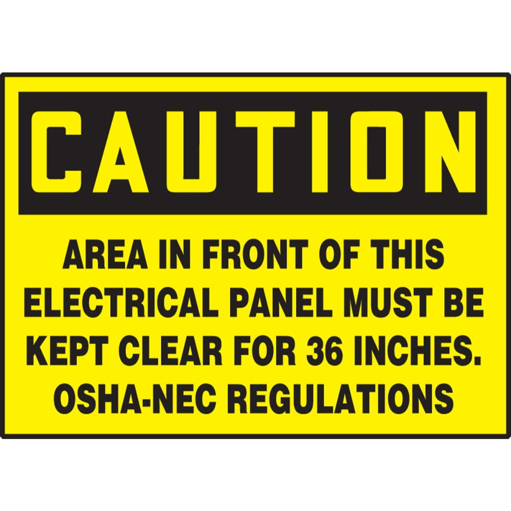Label, Caution, 3 1/2 X 5 In, Rectangle, Yellow & Black, Mylar, 5 Ea/Pk LELC601VSP