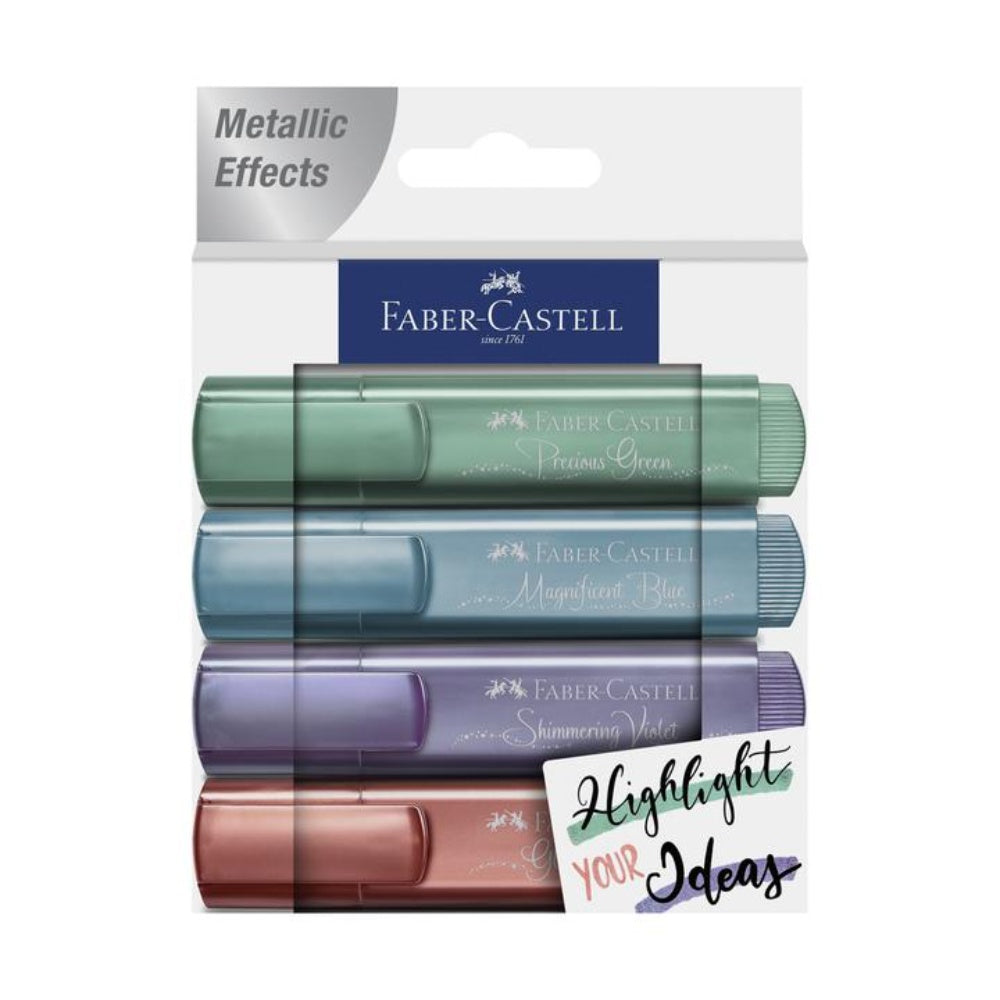 Highlighters /Fosforlu Kalem HIGHLIGHTER SET, 4 PER SET, 254852, FIBER-CASTELL FB-154804