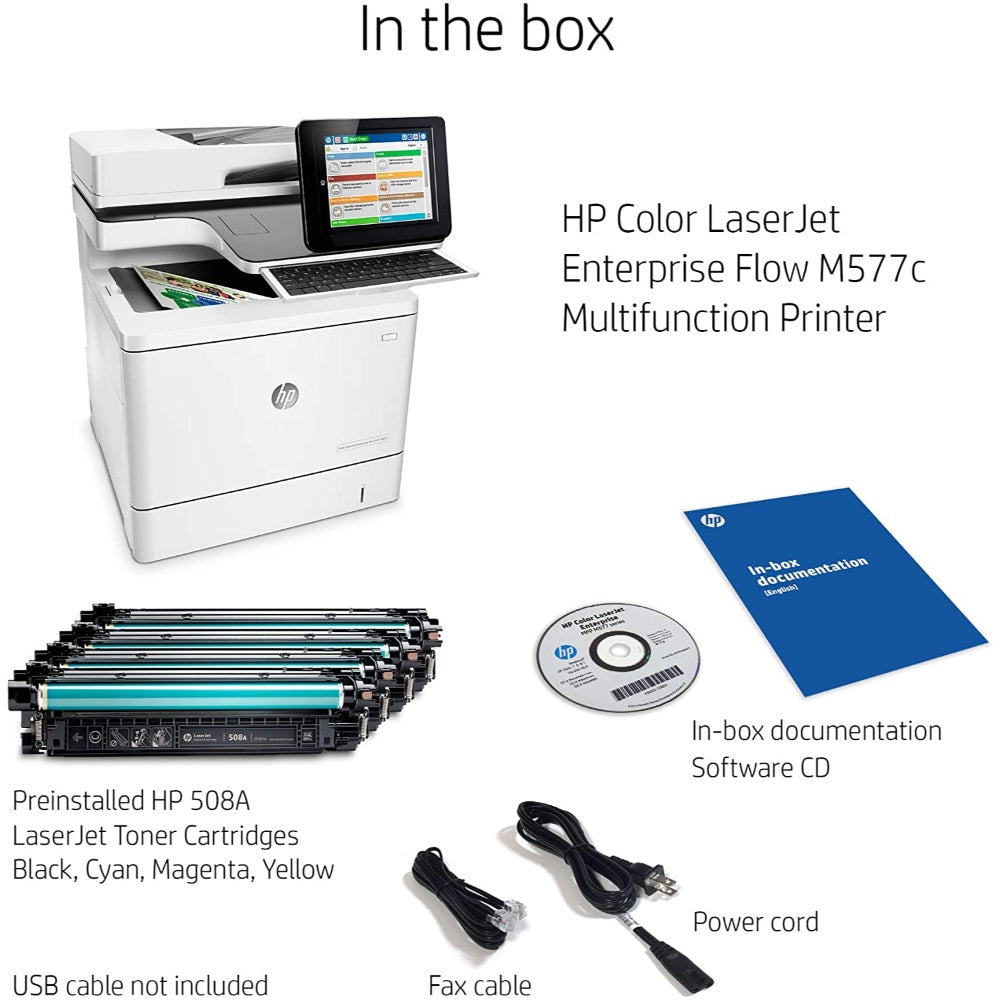 Hp Color Laserjet Enterprise Mfp M577Dn HP Colour LaserJet Enterprise MFP Flow M577c Printer, P/N: B5L54A