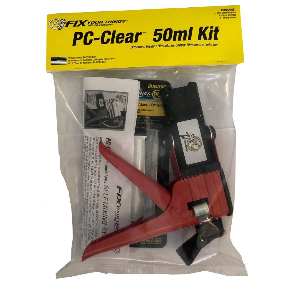 PC Products Pc-Clear Epoxy, Kit, Clear, 50 ml 75036