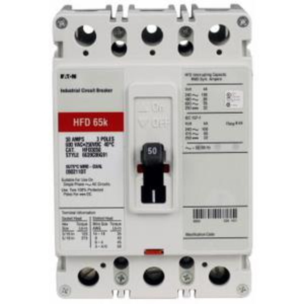 Breaker, Type: Mccb, Amperage: 50 Amps Breaker, HFD3050
