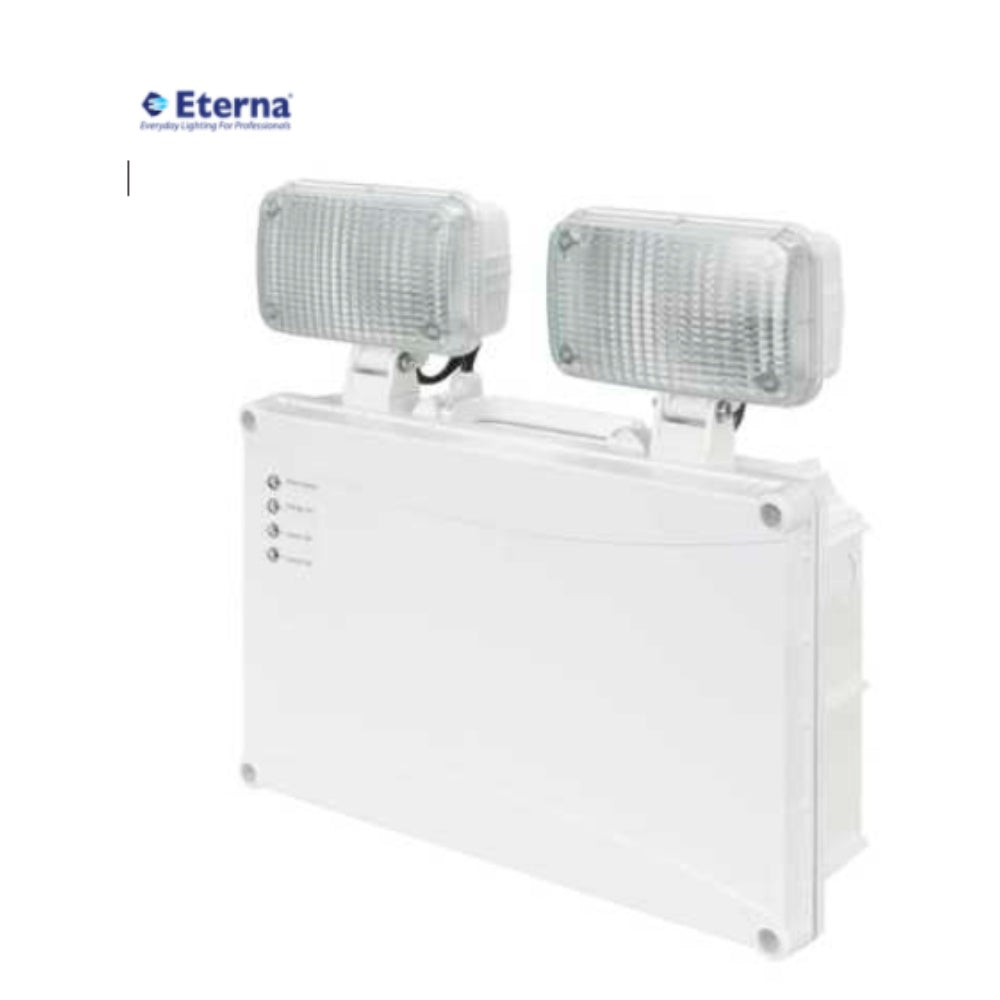 Fixture, Led Emegergency Light Twin Spot, Input Voltage: 220-240 Vac, 50/60 Hz, ELM2L UVOLT SDRT M12
