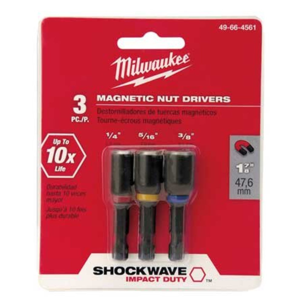Nut Driver Set, Magnetic, 3 Pieces, 49-66-4561