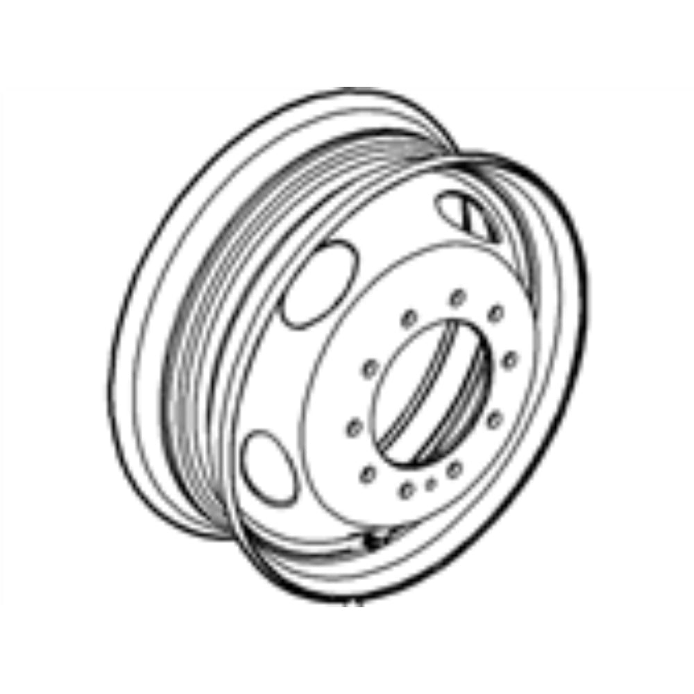 Rim, Wheel, Pneumatic Tire, Steel, 19.5 X 6 Inches, 8C3Z-1015-K