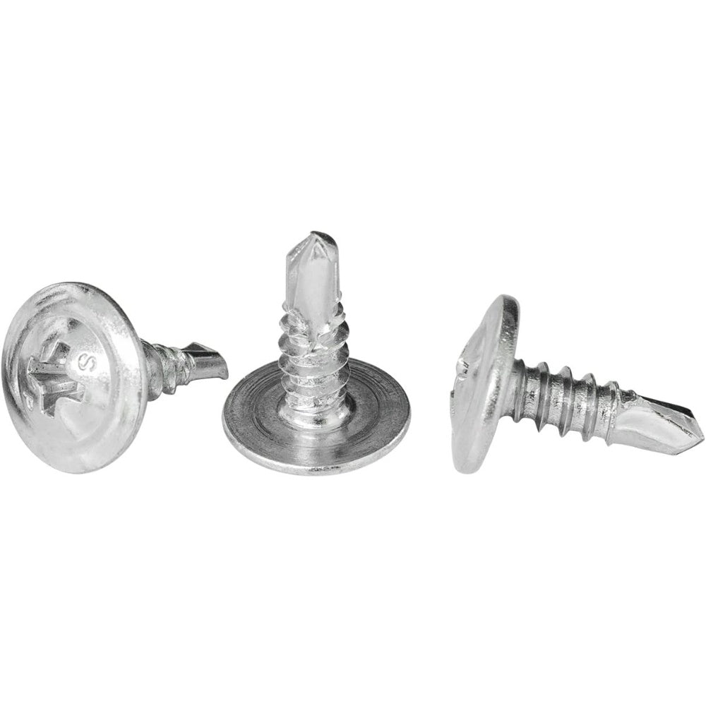 Screw, Phillips Drive Self-Drilling, Zinc Plated, Truss Head, # 8, 8 X 1/2"