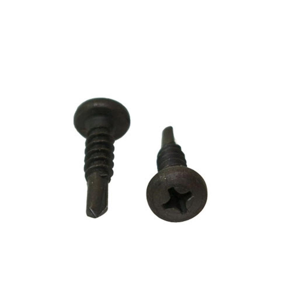 Screw, Phillips Drive, Self Drilling, Pan Head, Black, #6 X 1/2 Inch, 619113