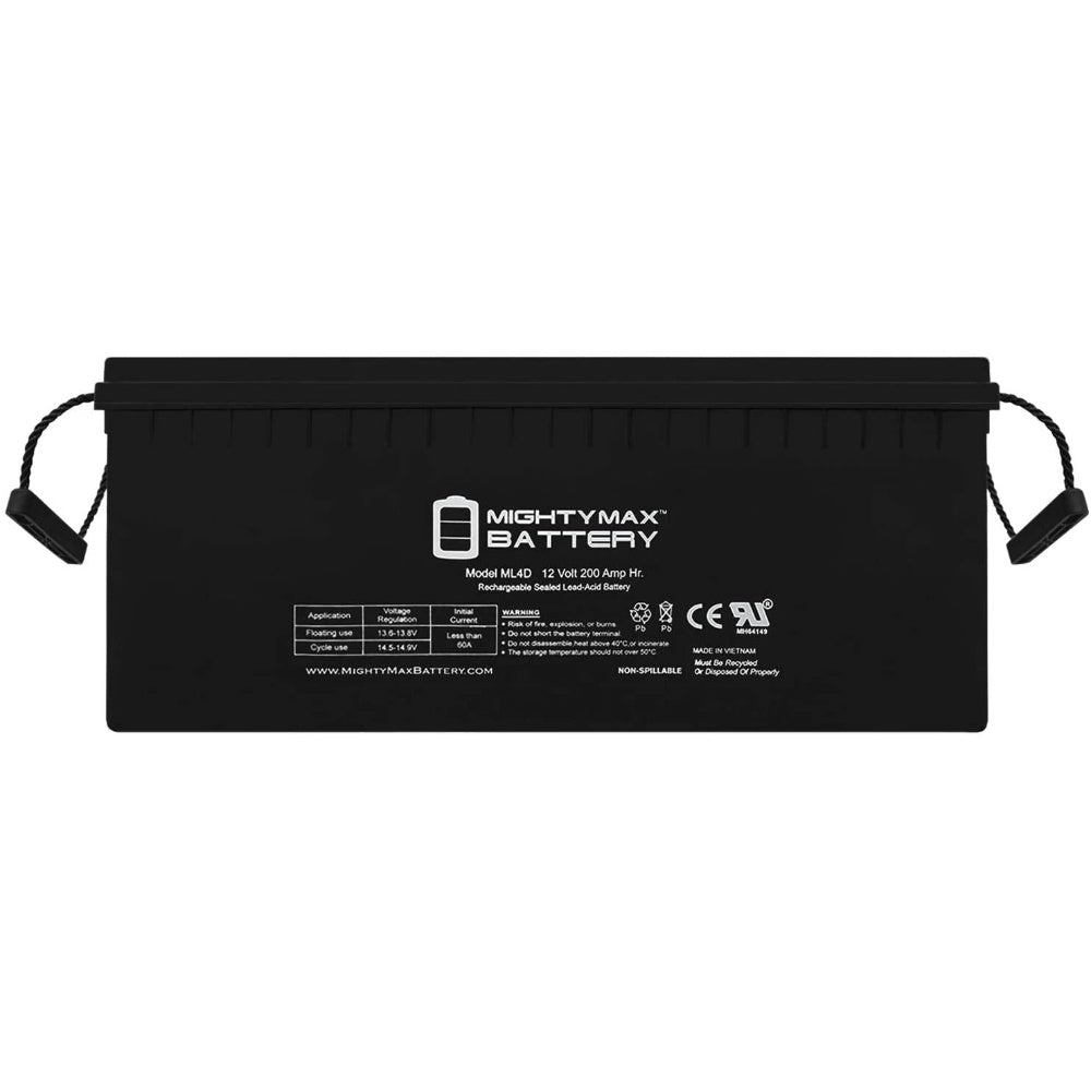 12 Volt Battery, 200 Ah, Dry Cell Type Heavy Duty, OFFERED: CARMAX MF BATTERY 200AH, MADE IN MALAYSIA, MODEL: CMF N200, WARRANTY: 6 MONTHS