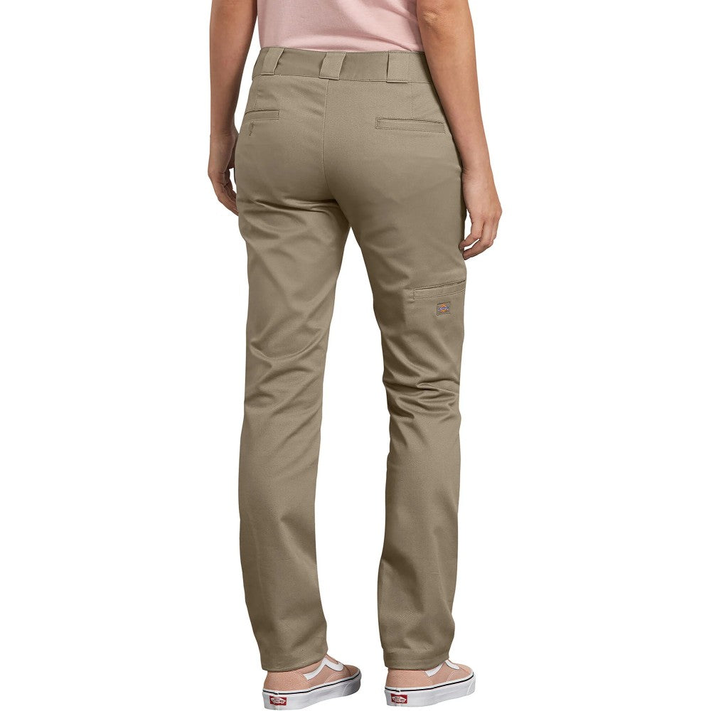 Pants, Women’s, Slim Fit, Straight, Double Knee, Desert Khaki, Fp811