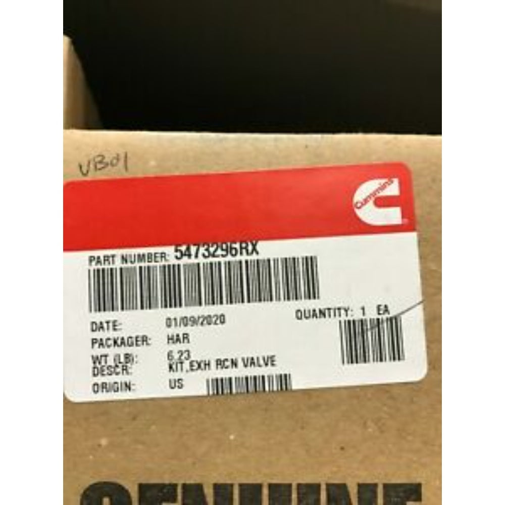 Parts Kit, Valve, Exhaust, 2 Components, 5473296R