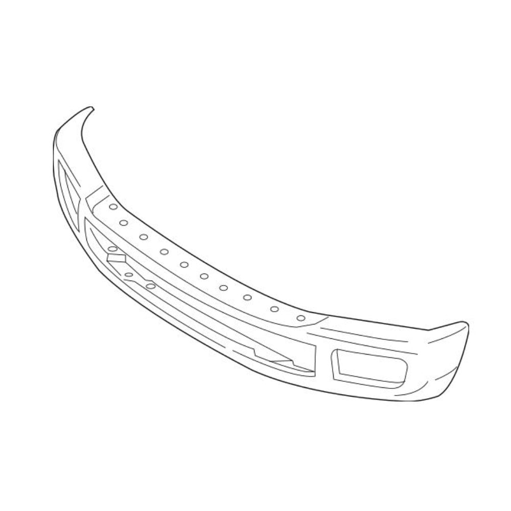 Bumper, Vehicular, Front, Chrome Steel, 70 X 15 X 8 Inches, HC3Z-17757-C