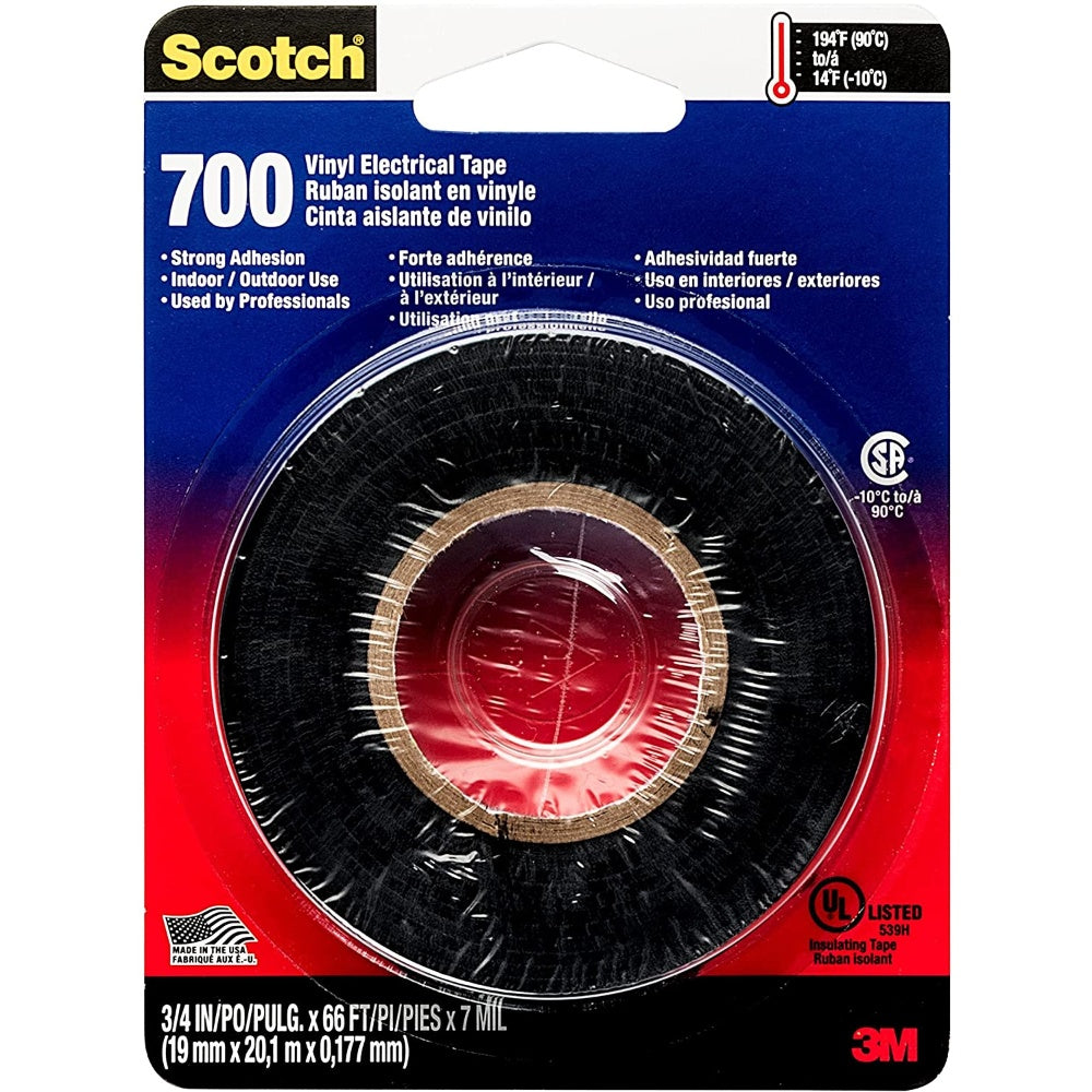 Tape, Electrical, Insulating Color: Black, SUPER 33+