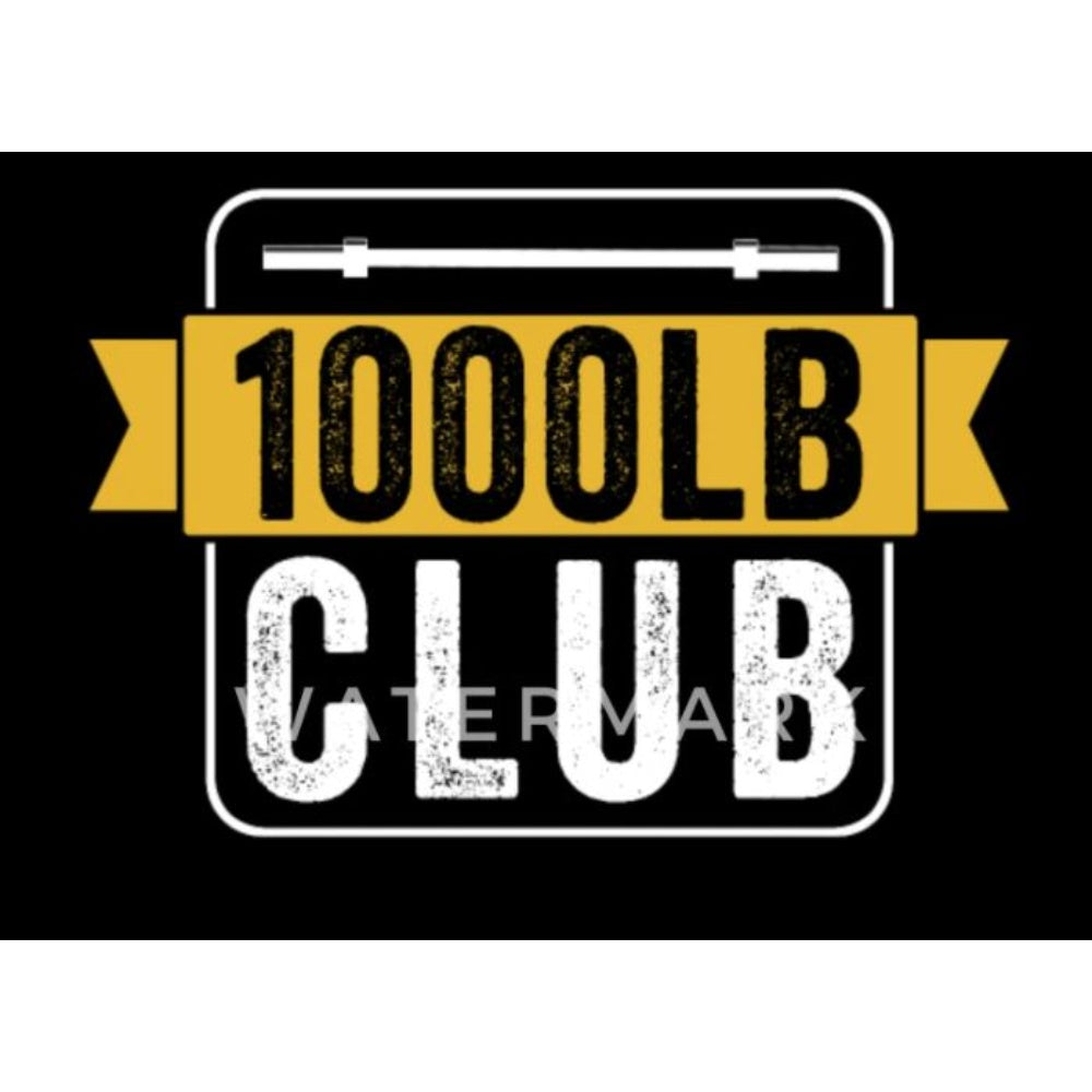 1000Lb Club T-Shirts (As Per Attached Sample Pic), Color: Black, Size: Medium