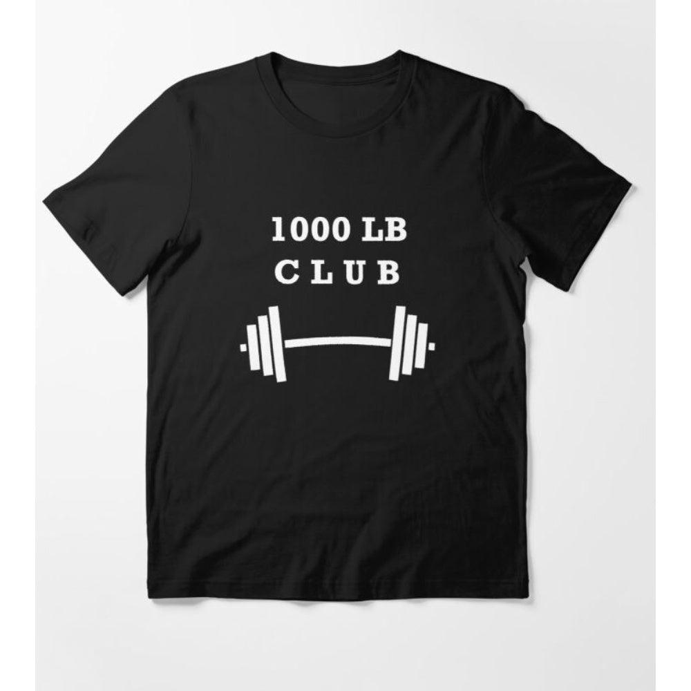 1000Lb Club T-Shirts (As Per Attached Sample Pic), Color: Black, Size: Medium