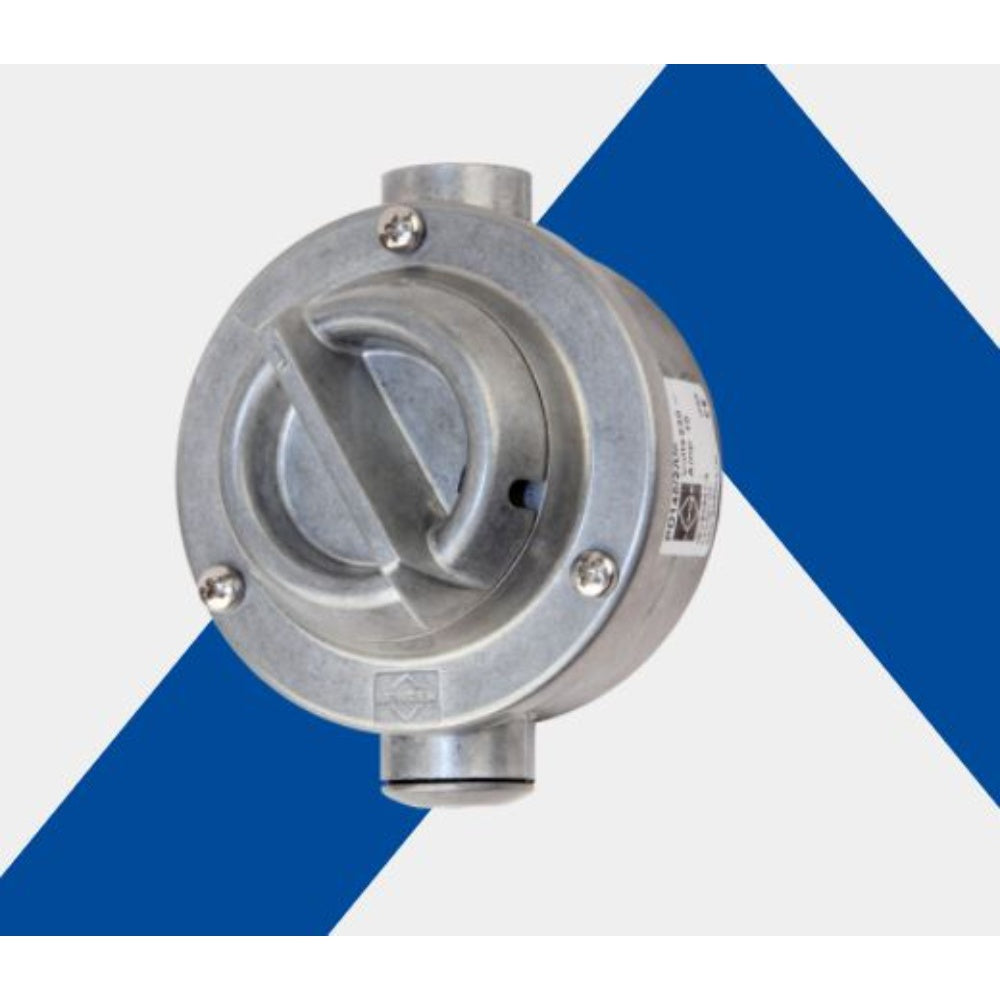 Round Switch Metal Range Ip66, Amperage: 20 Amps, Voltage: 240 Vac, 1 Gang, 1 Way, Double Pole Switch, Water Tight, Standard: Bs3676, PD219AM