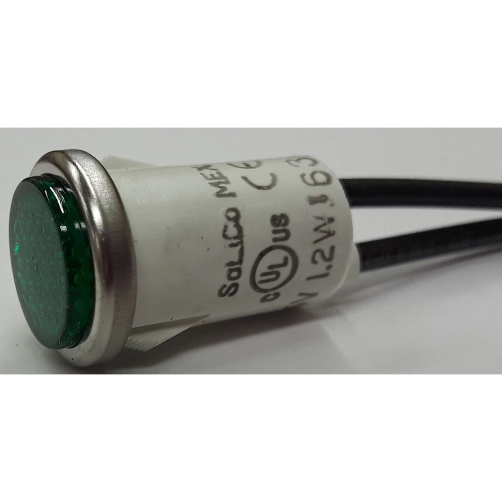 Light, Indicator, Incandescent, Green. Round, 14V, 0.5 Inch 2935-1-11-37340
