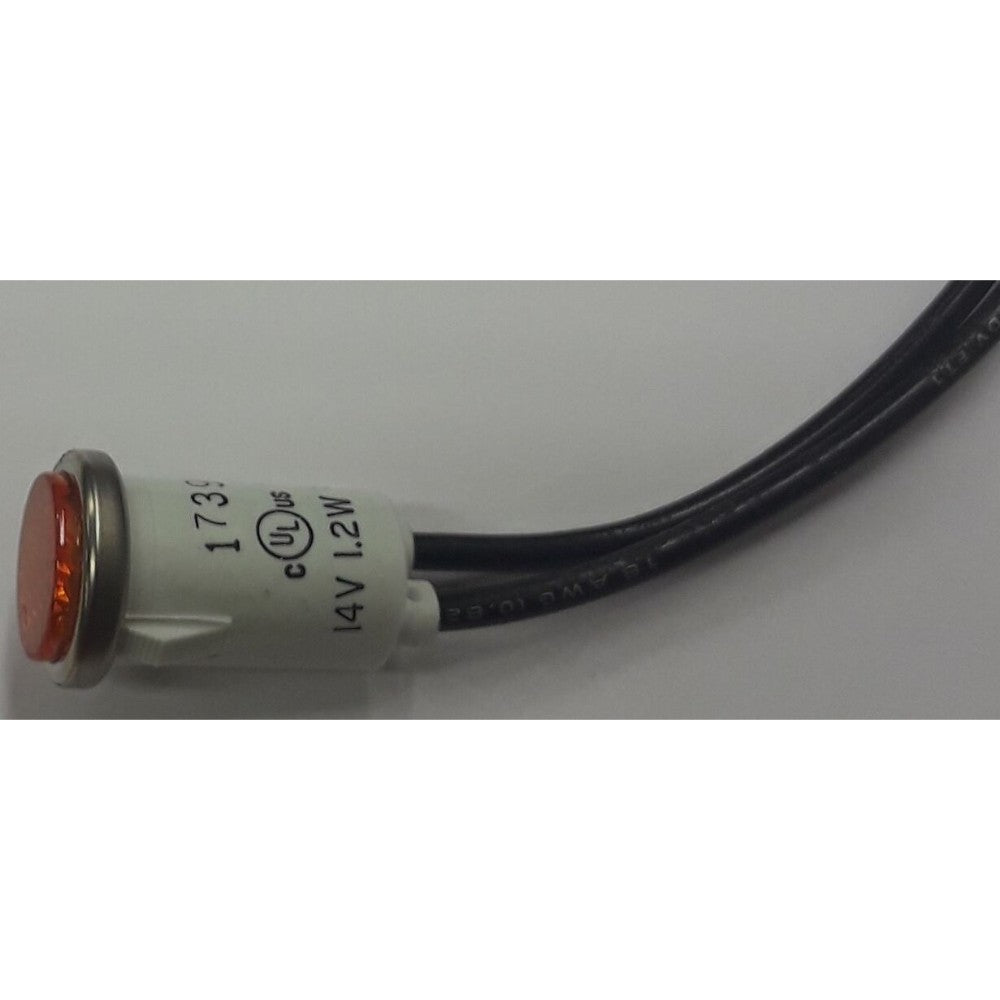 Light, Indicator, Incandescent, Amber. Round, 14V, 0.5 Inch 2935-1-11-37320