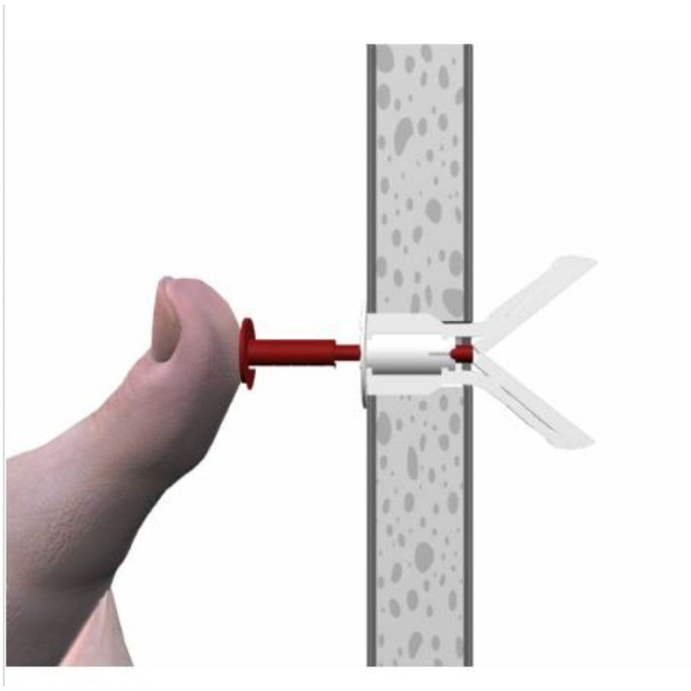 Plastic Drywall Toogle Anchor /Plastik Alcipan Dubeli, 9-13 MM
