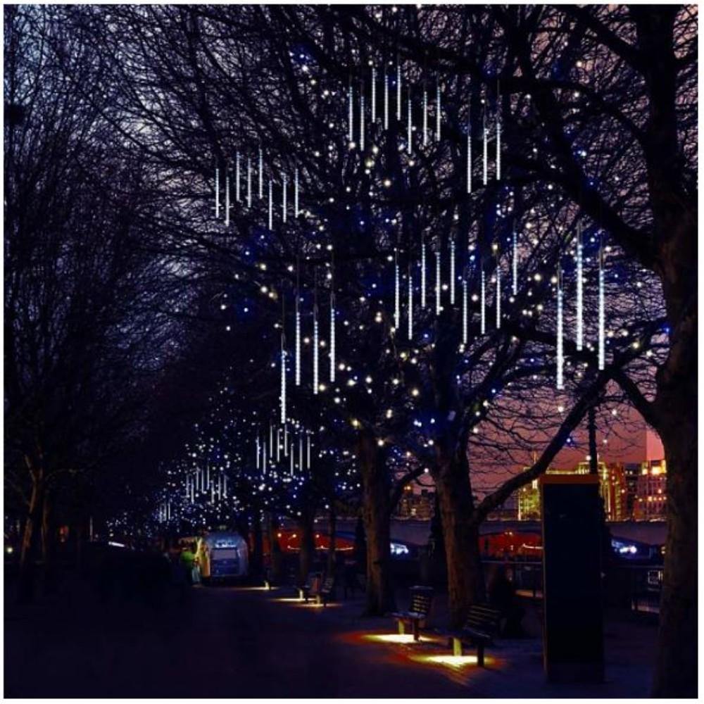 50Cm 100-240V Outdoor Meteor Shower Rain 8 Tubes Led String Lights Waterproof For Christmas Wedding Party Decoration #07743940 #07743940 - TagTorch
