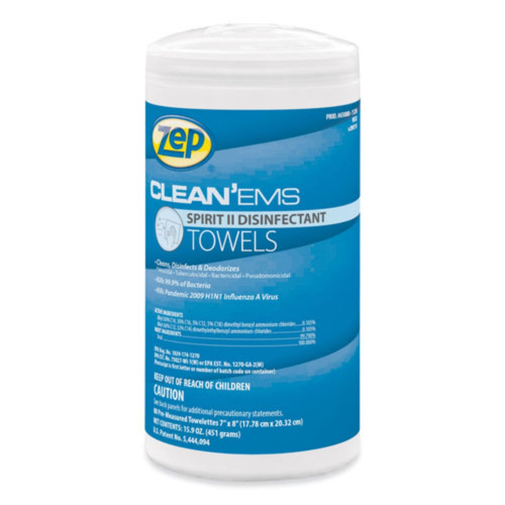 Towelette, Cleaning, Disinfectant Wipe, White, 7 X 10 Inches, 650880