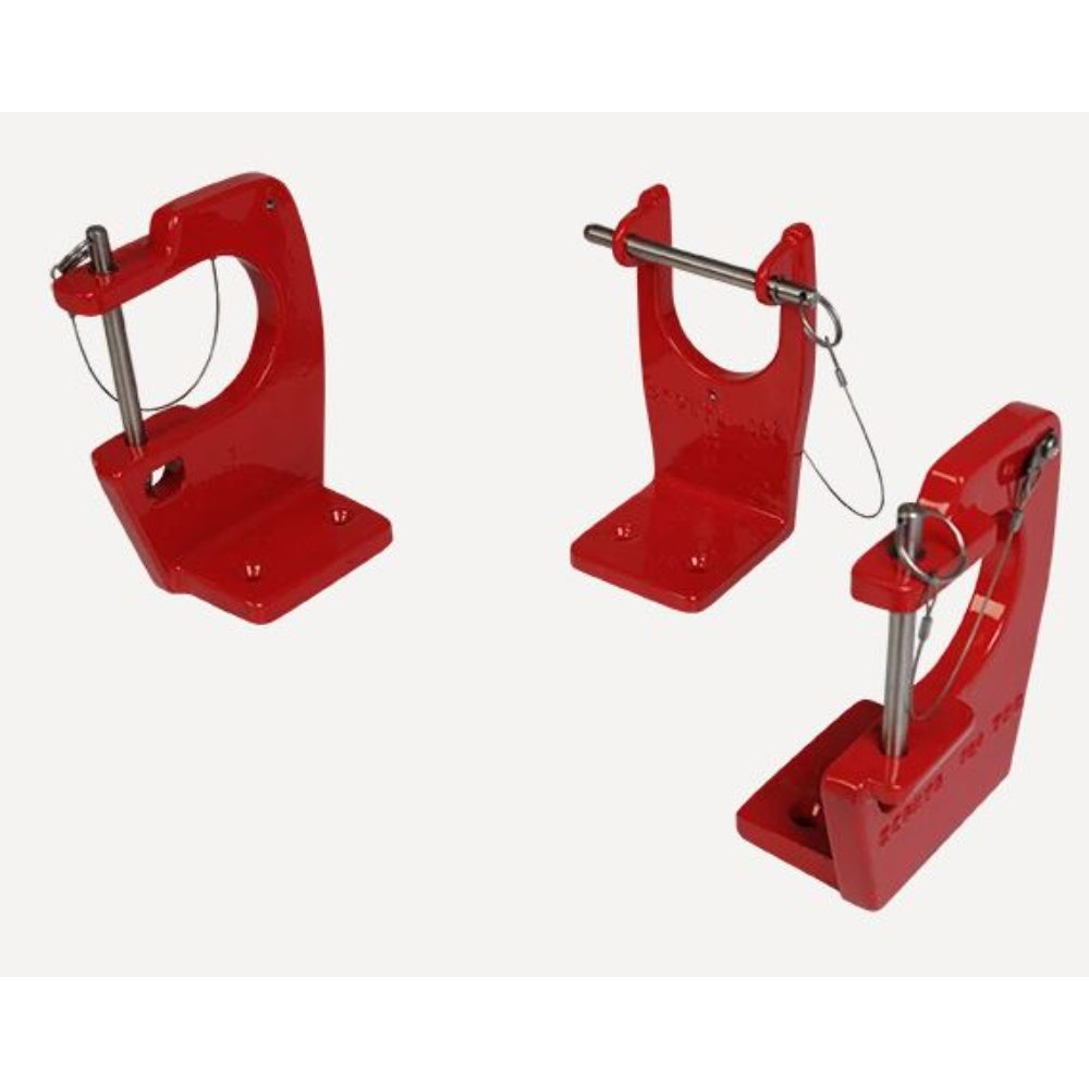 Bracket, Mounting, Ram, Cast Aluminum, Red, 3 Components, HOLMATRO 2004 RAM MOUNT
