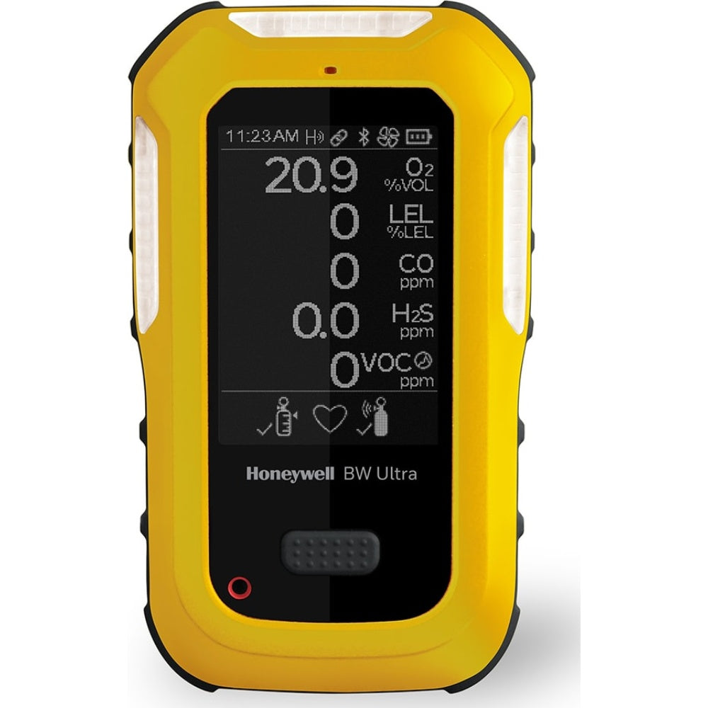 Honeywell Bw™ Ultra 5-Gas Detector (O2, Lel, H2S, Co, Vocs), HU-X1W1H1M1Q1-Y-E