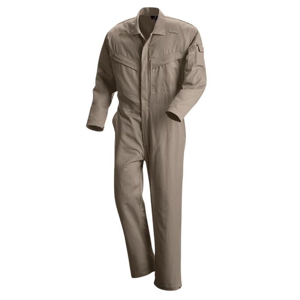 Coveralls, Long Sleeve, Cotton, Tan, Xl, 48300