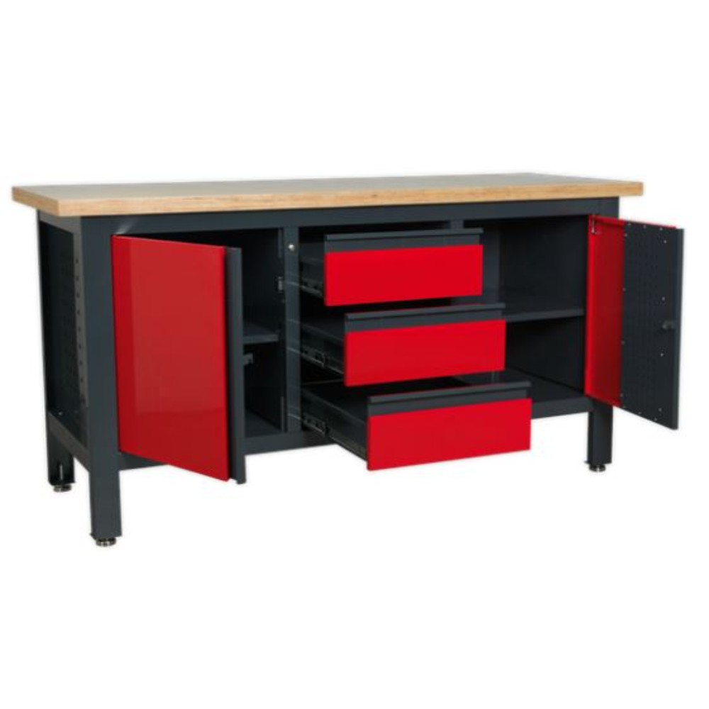 Workstation With 3 Drawers & 2 Cupboards Ap1905C