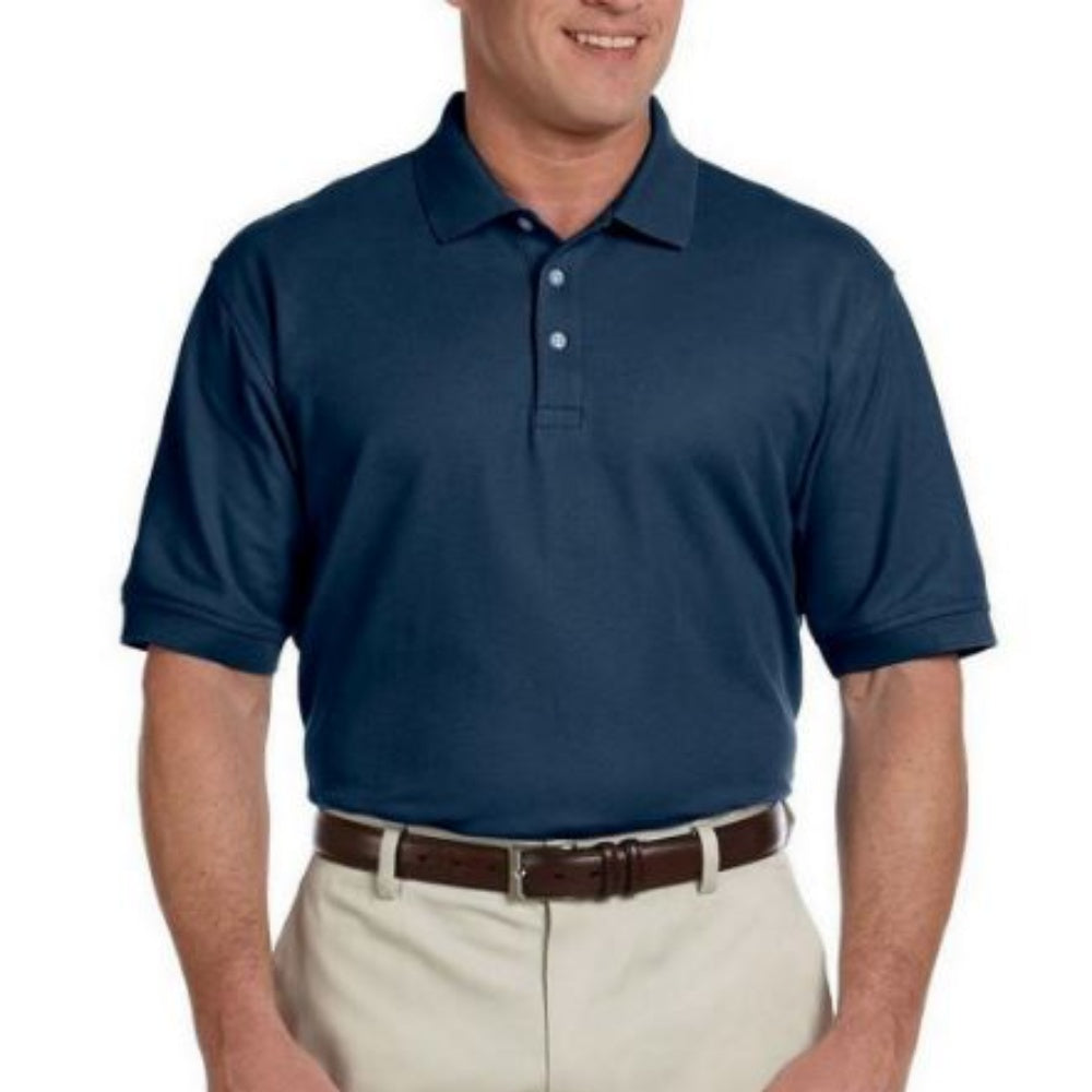 Shirt, Man'S, Short Sleeve, Polo, Pima Cotton, Navy, Med, D100-N-M, D100