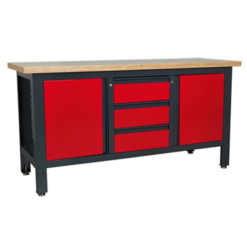 Workstation With 3 Drawers & 2 Cupboards Ap1905C