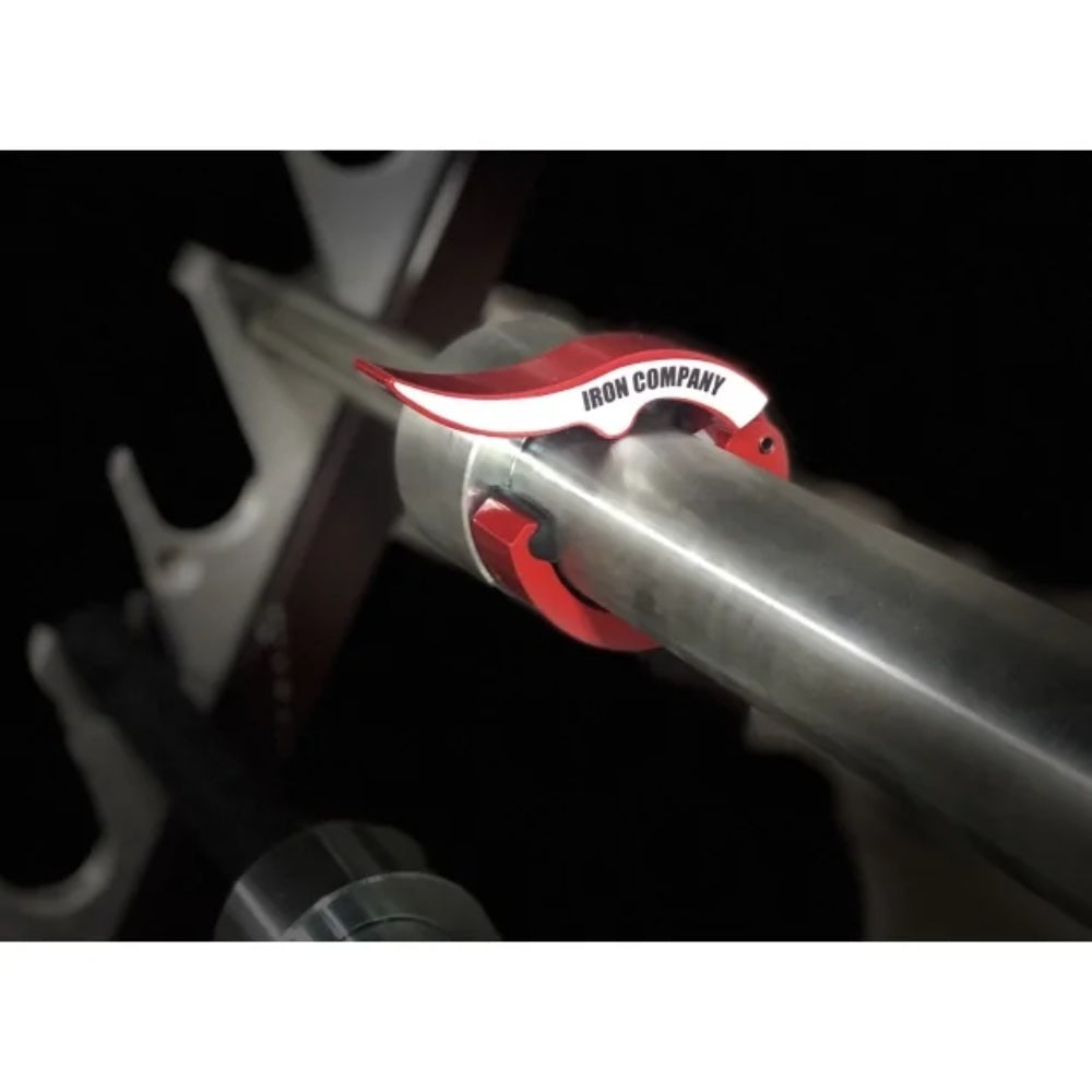 Collar, Bar, (Clamp), Lever Compression, Aluminum, Red, 2 Inches, IC-ROC-RED