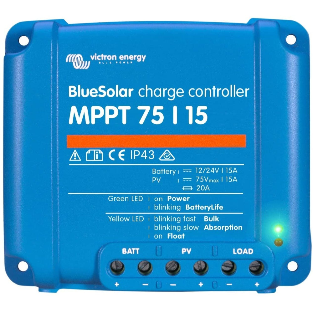 Charger, Battery (Charge Controller), Solar, 12/24V, 15A, MPPT 75/15