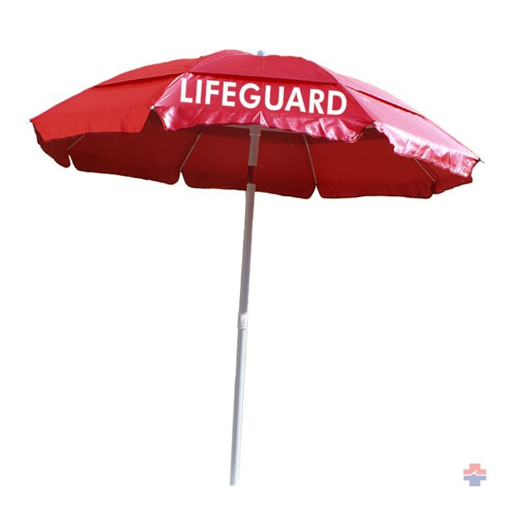 Umbrella, Lifeguard, Red, 10 X 1-1/8 Inches X 6 Feet, 7620