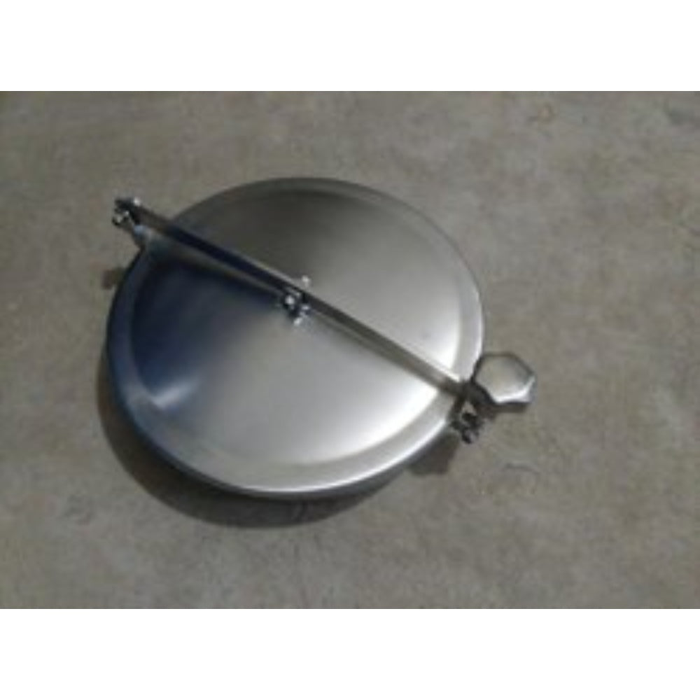 Cover, Manhole, W/Custom Extended Lip, Stainless Steel, 23 Inches, LD23