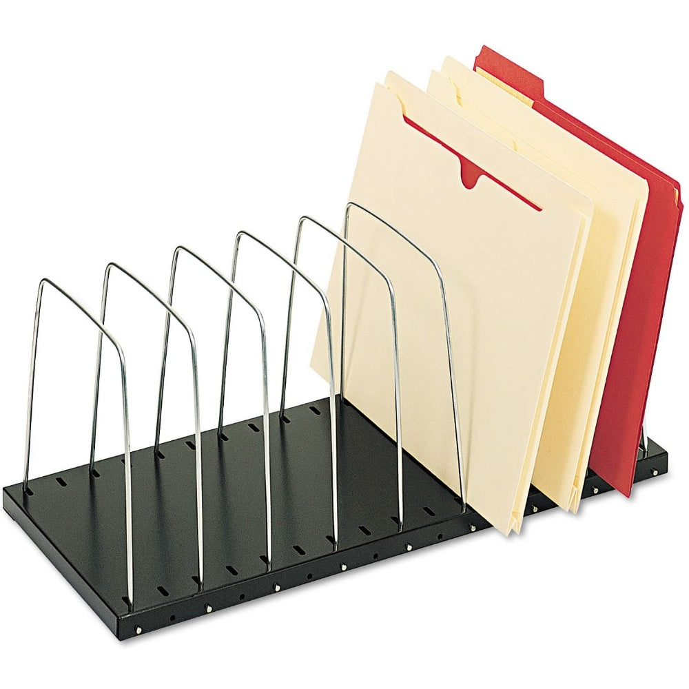 File, Work Organizer, Black/Silver, 18-3/8 X 8-1/2 X 7-3/4 Inches, MMF2649012BK