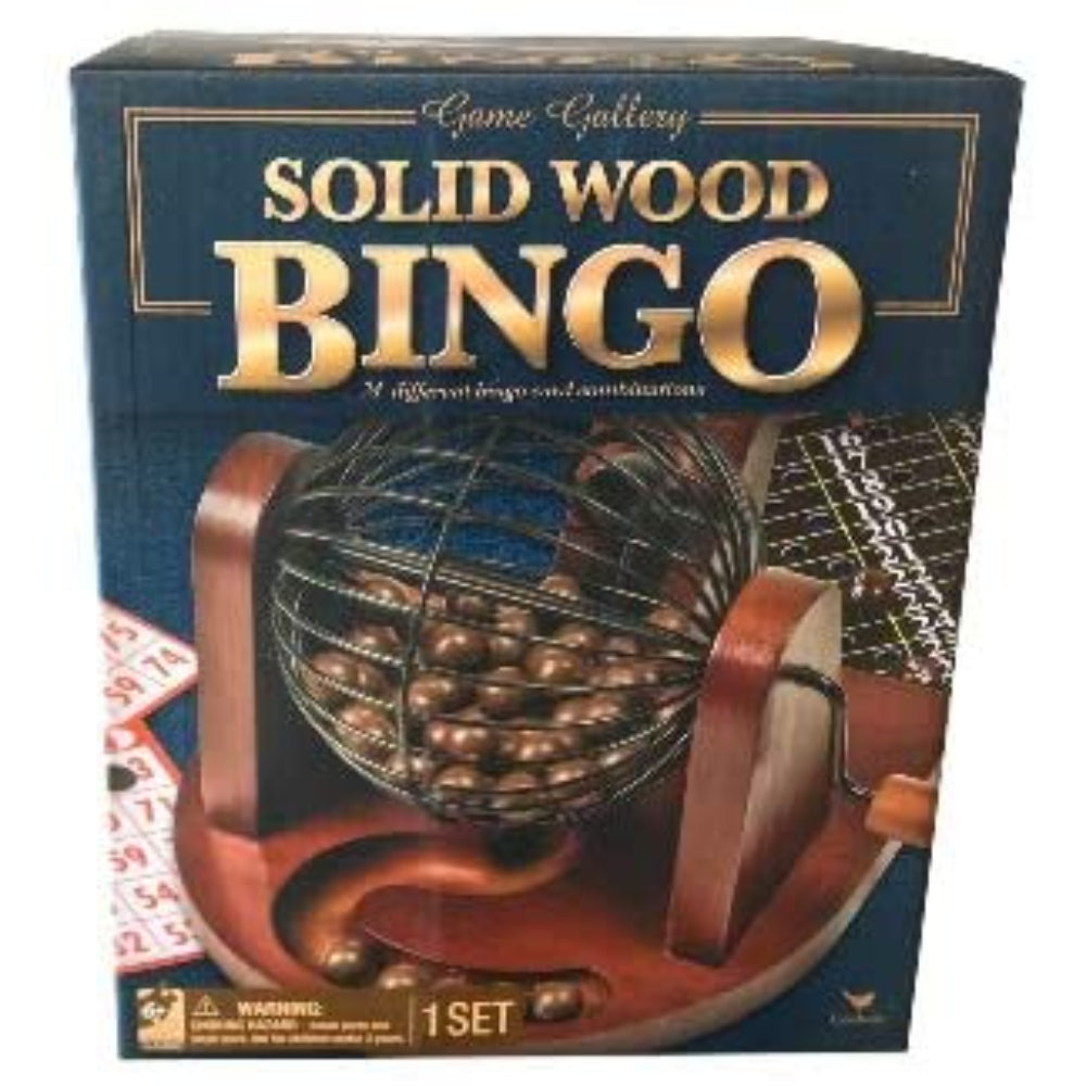Game, Bingo, Solid Wood And Metal, CAR1056