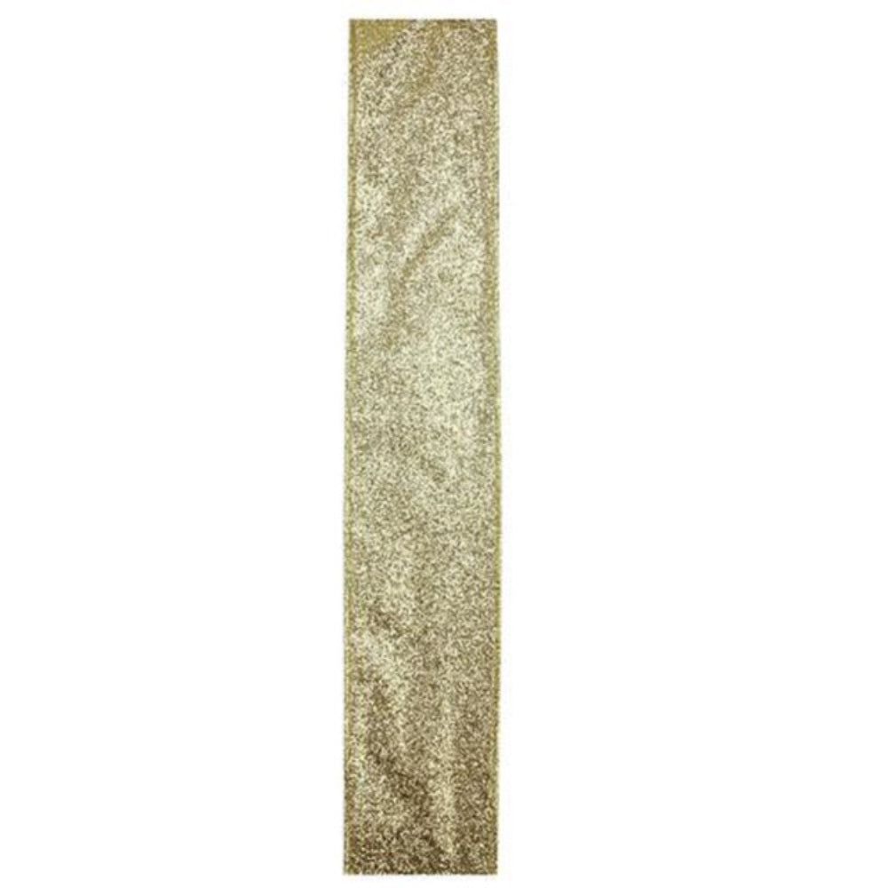 Shimmering Metallic Gold Ribbed Wired Craft Ribbon 2.5" X 10 Yards, SKU: NORTHLIGHT J04066-1
