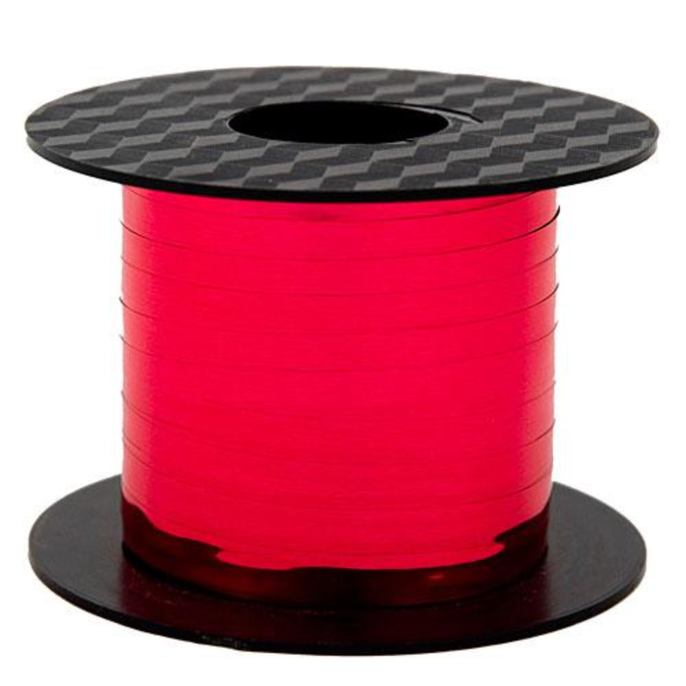Red Metallic Curling Ribbon 500 Yds, CRBMET-RED