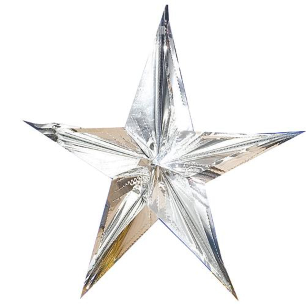 Silver Sparkling Hanging Star, STRSPK-SIL