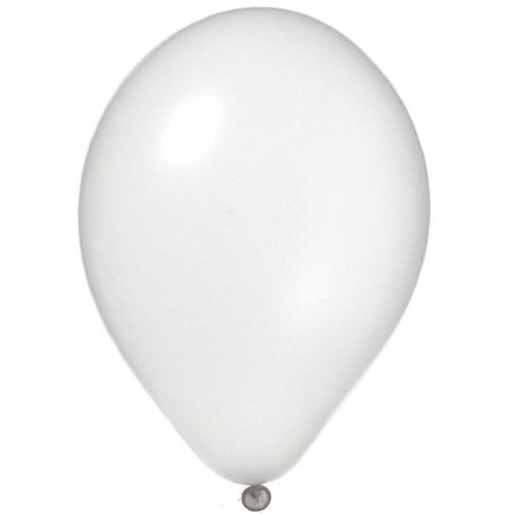 White Pearl Latex Balloon, Pkg/100, BLM11-WHI-HDR