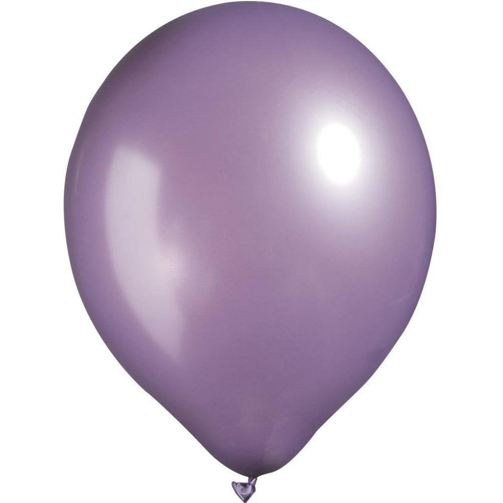 Purple Metallic Latex Balloon, Pkg/100, BLM11-PUR-HDR