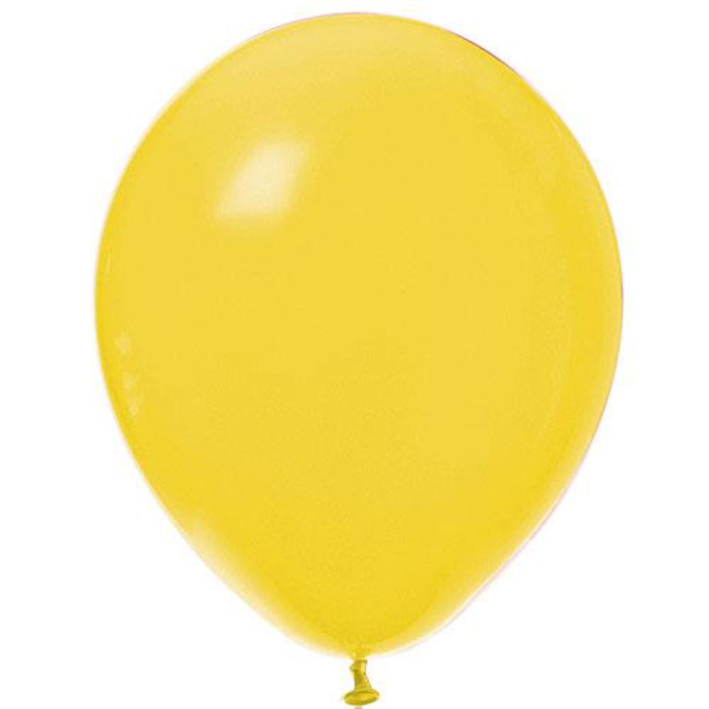 Yellow Bright Tone Latex Balloon, Pkg/100, BLB11-YEL-HDR